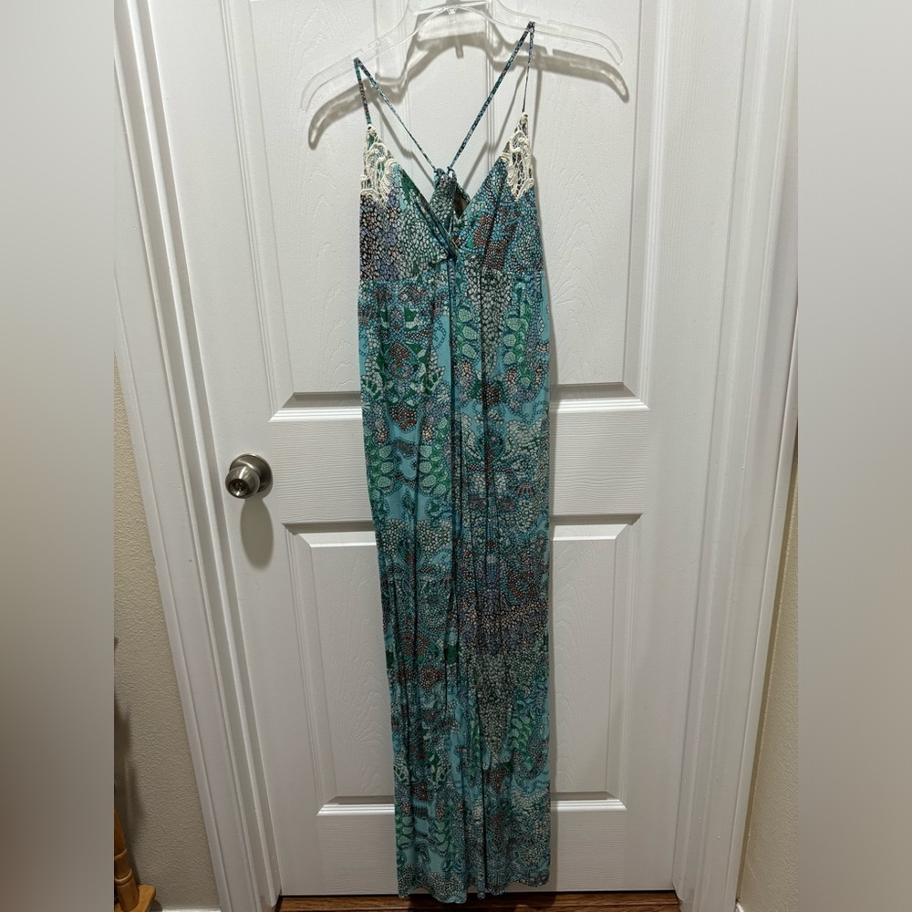 Teal maxi dress